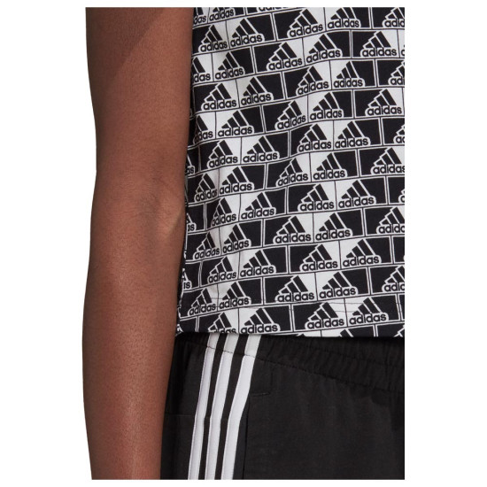 Adidas Γυναικεία κοντομάνικη μπλούζα crop Brand love